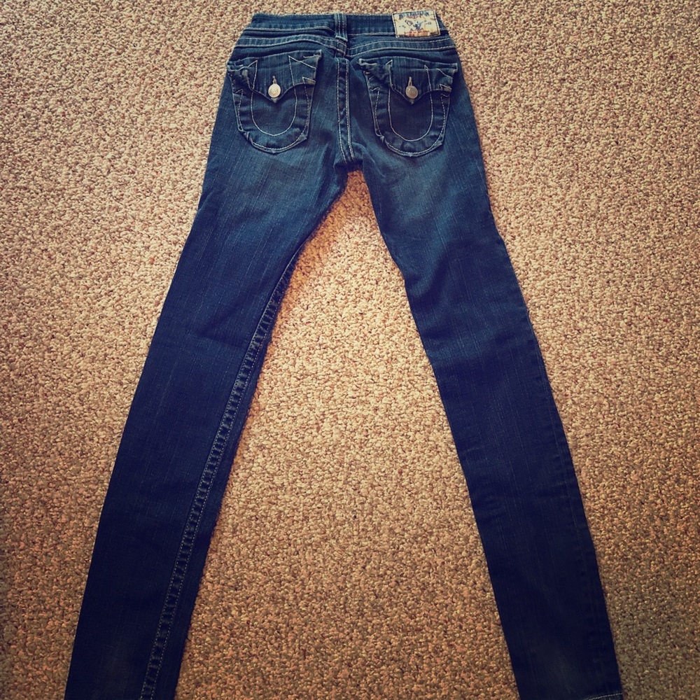 True Religion Straight Leg skinny jeans